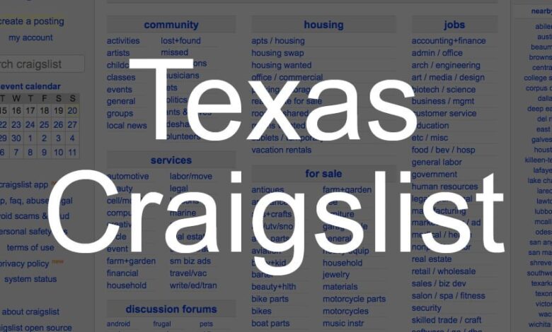 Texas Craigslist
